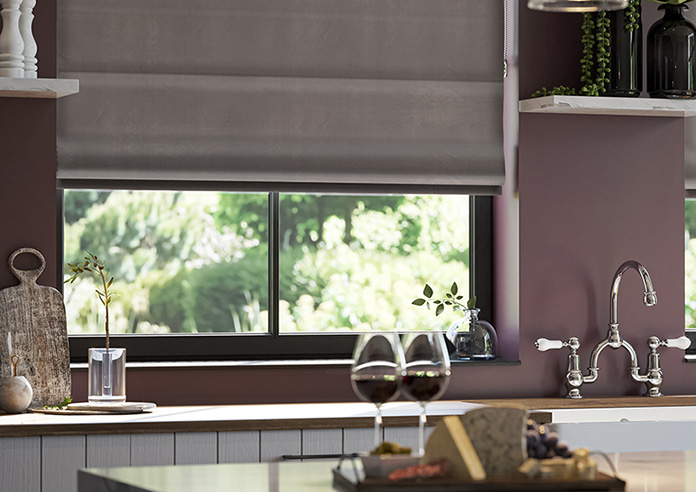 Ultra Luxe Velvet, Warm Brown - Roman Blind - Image 5